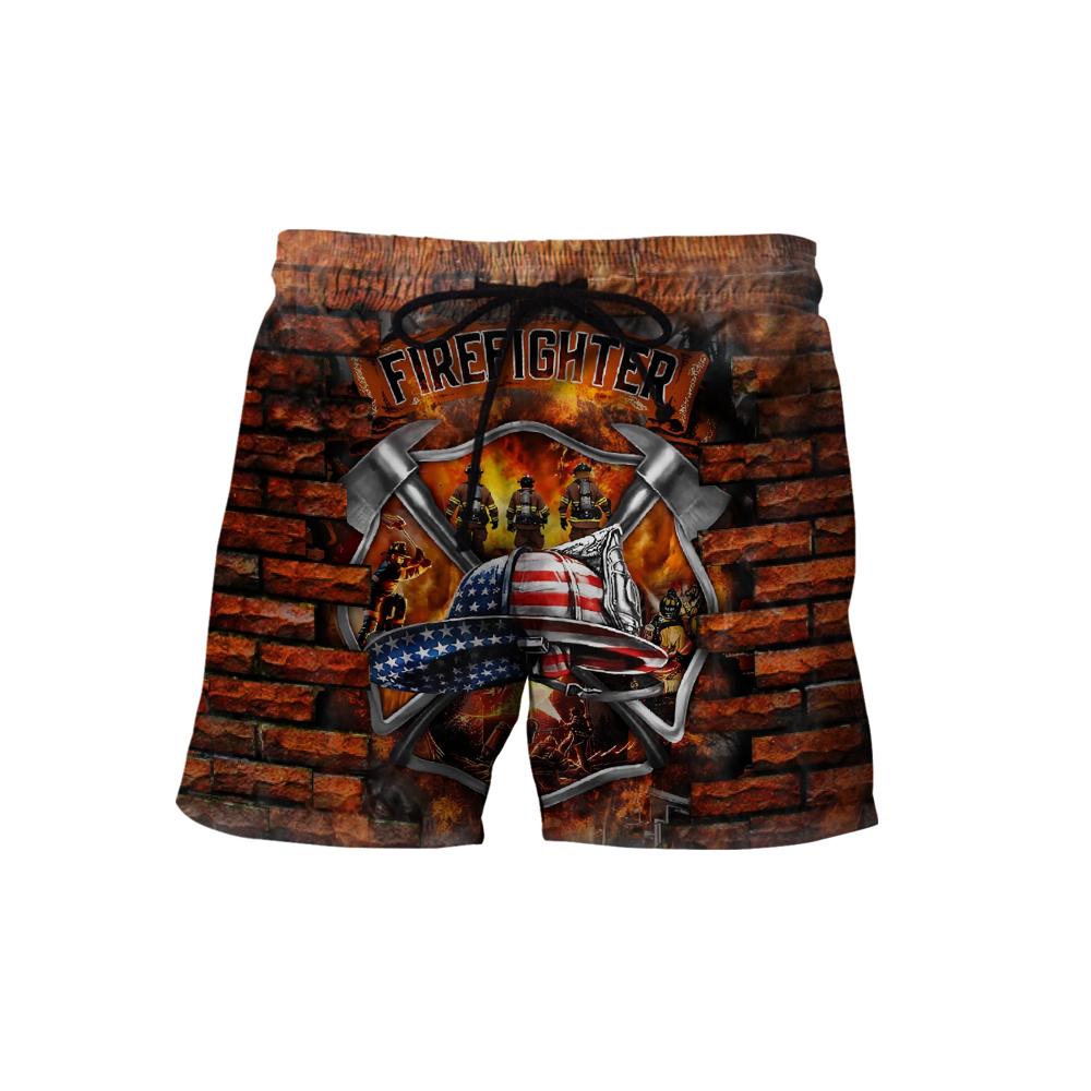 Brave Firefighter-Fireman 3D All Over Printed Shirts For Men and Women DA27082020