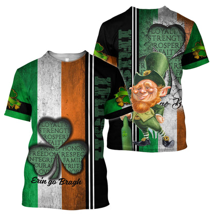 Irish Saint Patrick Day 3D All Over Printed Unisex Shirt