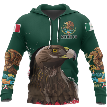 Mexico - Golden Eagle Special Hoodie A7-Apparel-HP Arts-Hoodie-S-Vibe Cosy™