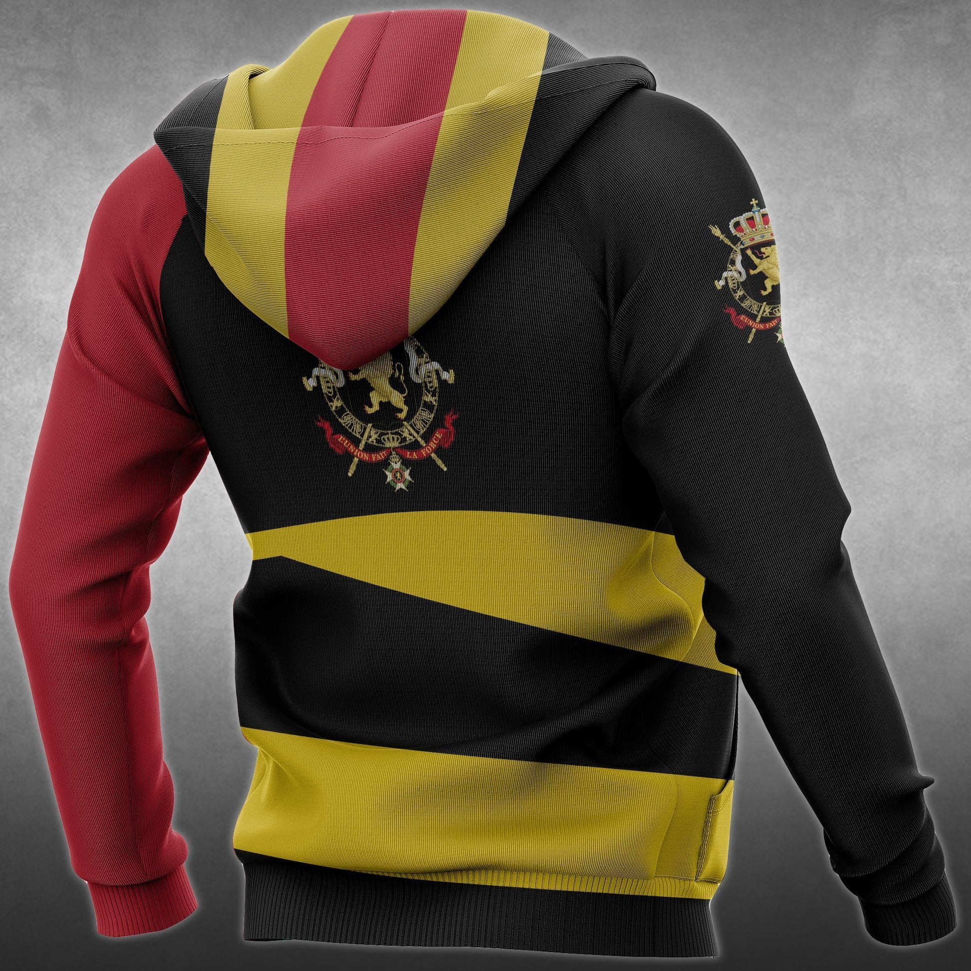 The Lion In Belgium Hoodie - BH-Apparel-HD09-Hoodie-S-Vibe Cosy™