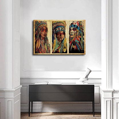Native American 3D Printed Horizontal Poster