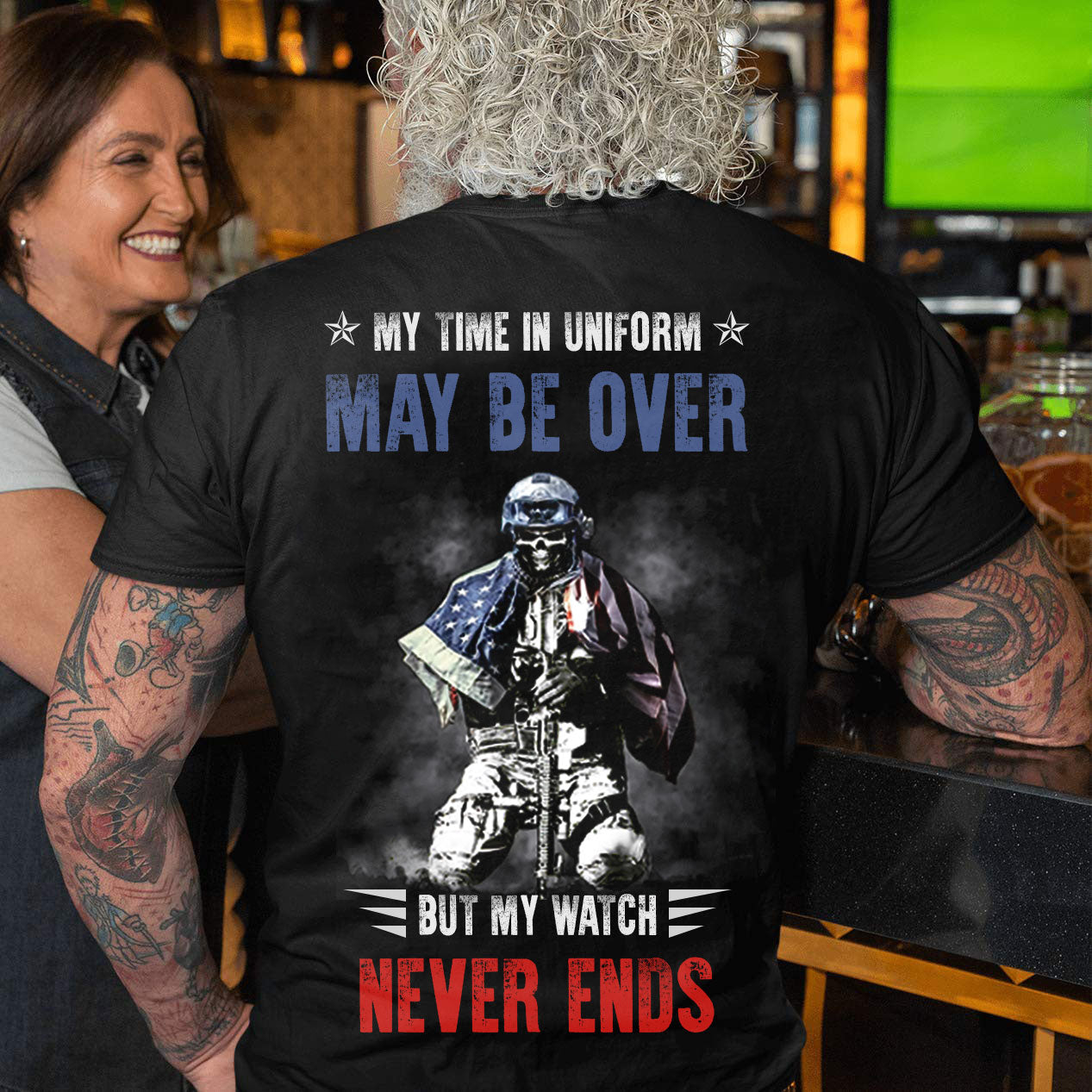 Customized Name My Watch Never Ends 3D All Over Printed Unisex T-Shirt