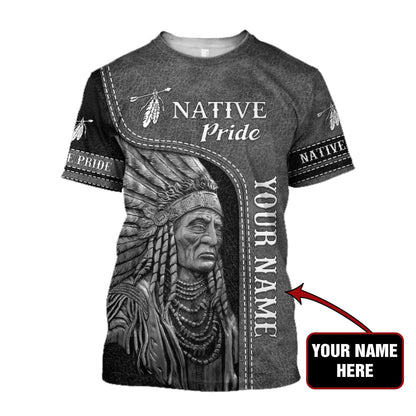 Customize Name Native American 3D All Over Printed Unisex Shirts