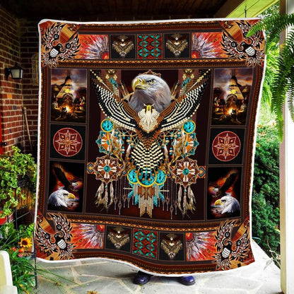 Native American 3D All Over Printed Blanket