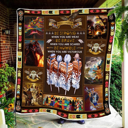 Native American 3D All Over Printed Blanket