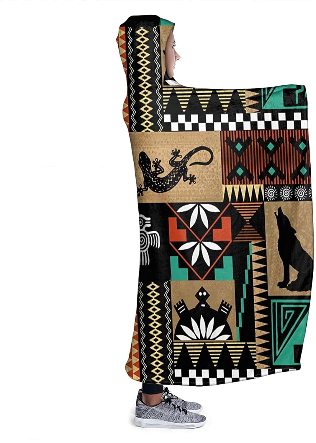 Native American Hooded Blanket