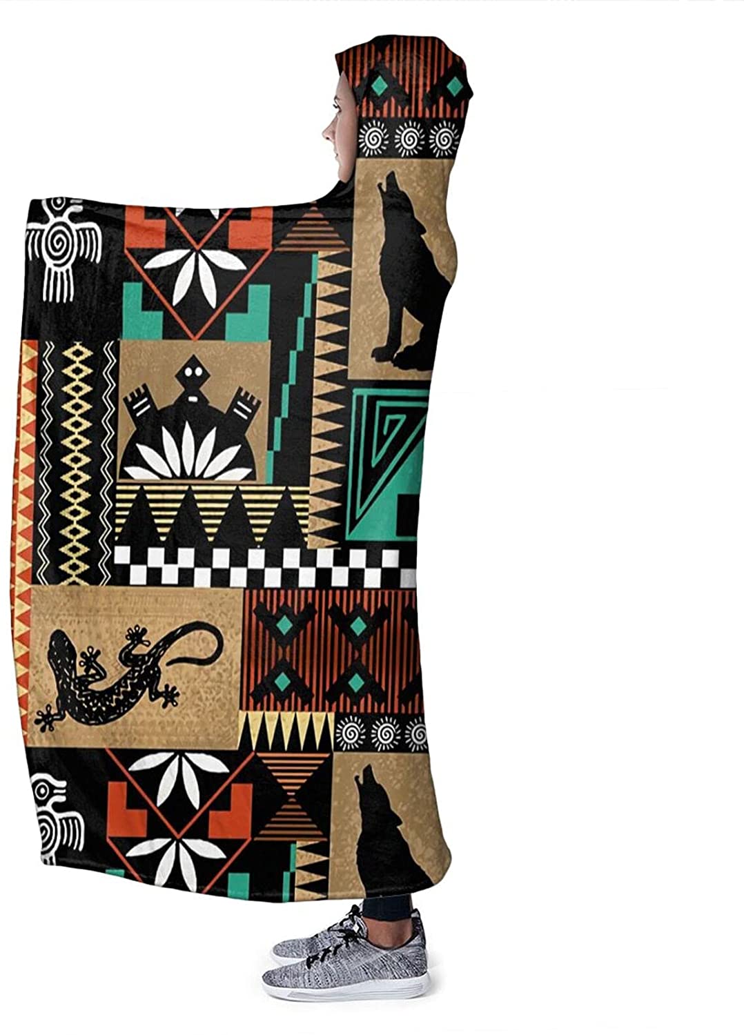 Native American Hooded Blanket