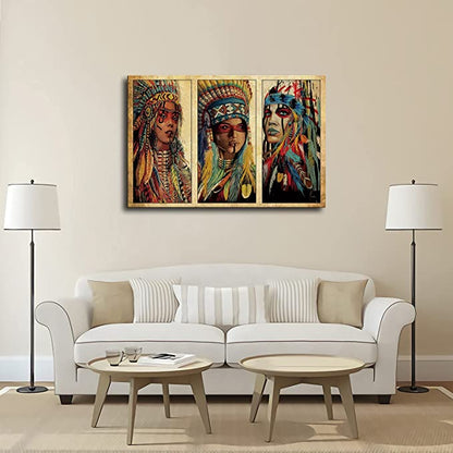 Native American 3D Printed Horizontal Poster