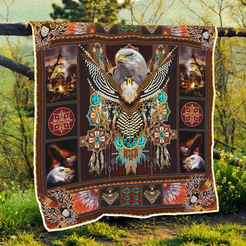 Native American 3D All Over Printed Blanket