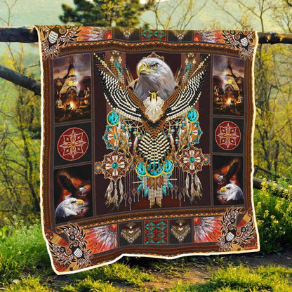 Native American 3D All Over Printed Blanket