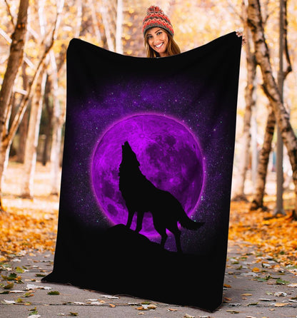 Wolf 3D All Over Printed Blanket