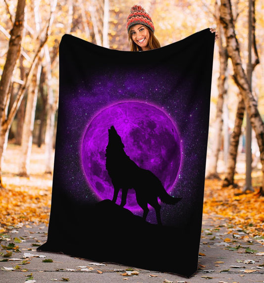 Wolf 3D All Over Printed Blanket