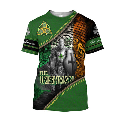 The Irish Man Saint Patrick's Day 3D All Over Printed Unisex Shirt