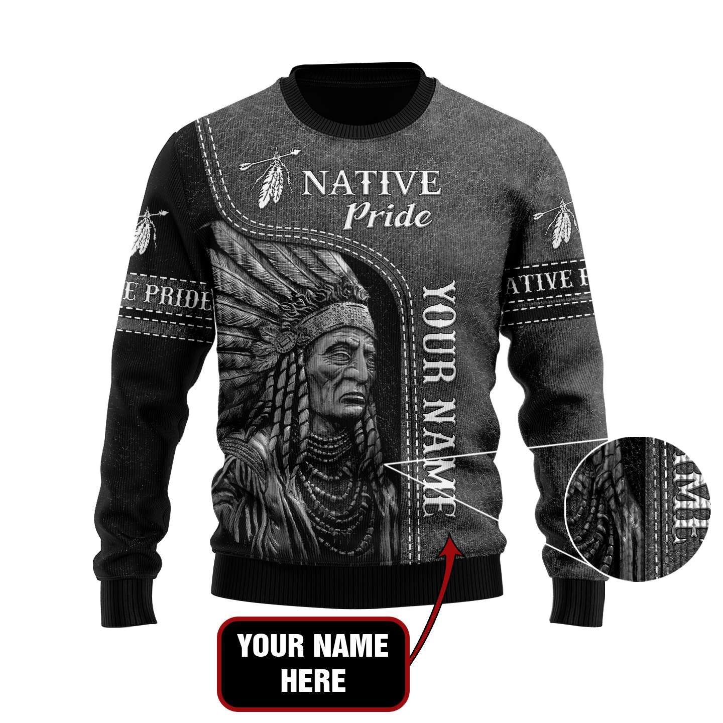 Customize Name Native American 3D All Over Printed Unisex Shirts