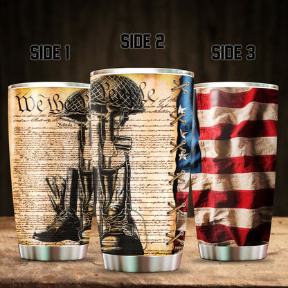 United States Veteran Steel Tumbler