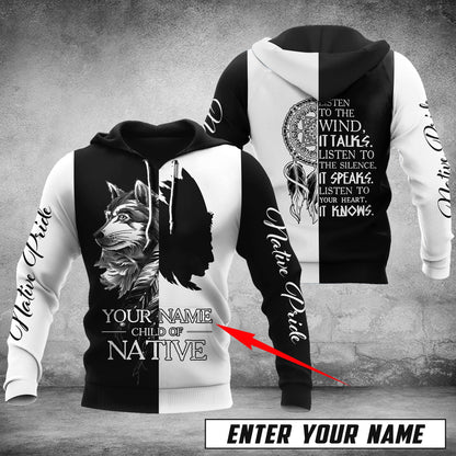 Customize Name Native America 3D All Over Printed Unisex Shirts