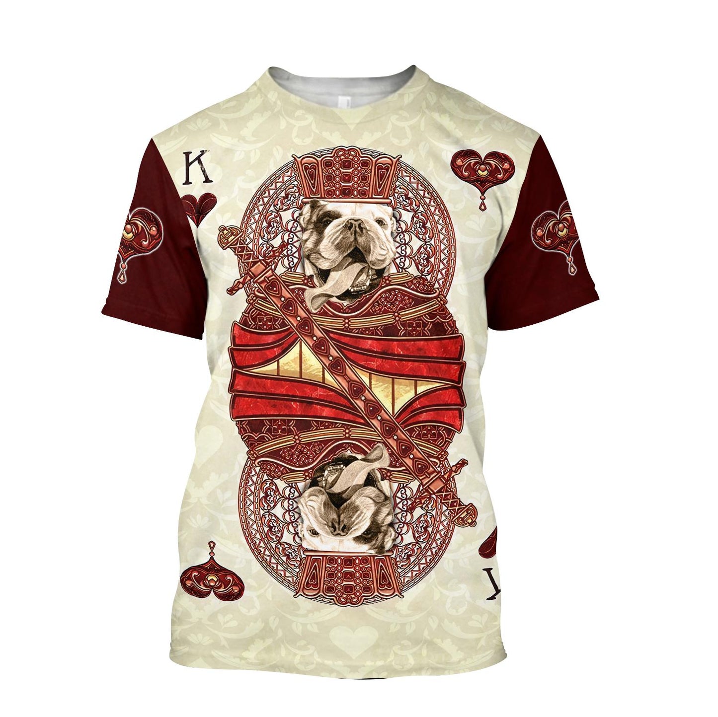 King Pitbull Poker Over Printed Hoodie