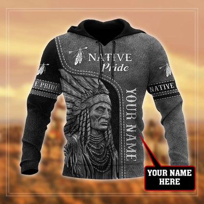 Customize Name Native American 3D All Over Printed Unisex Shirts