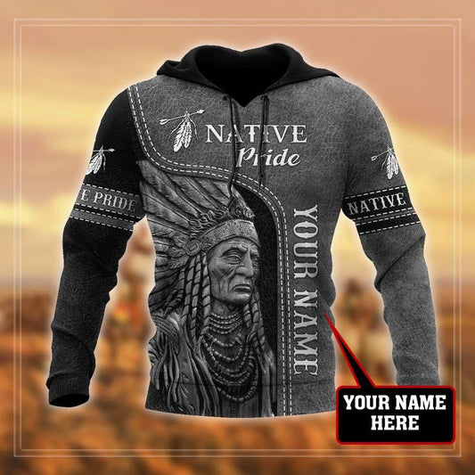 Customize Name Native American 3D All Over Printed Unisex Shirts