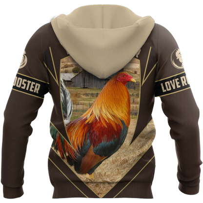Premium Rooster 3D All Over Printed Unisex Shirts DA8112004
