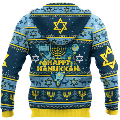 Premium All Over Printed Happy Hanukkah Shirts MEI