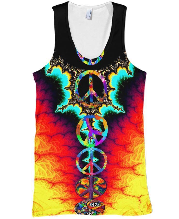 Fractal Peace HG1087-Apparel-HG-Tank Top-S-Vibe Cosy™