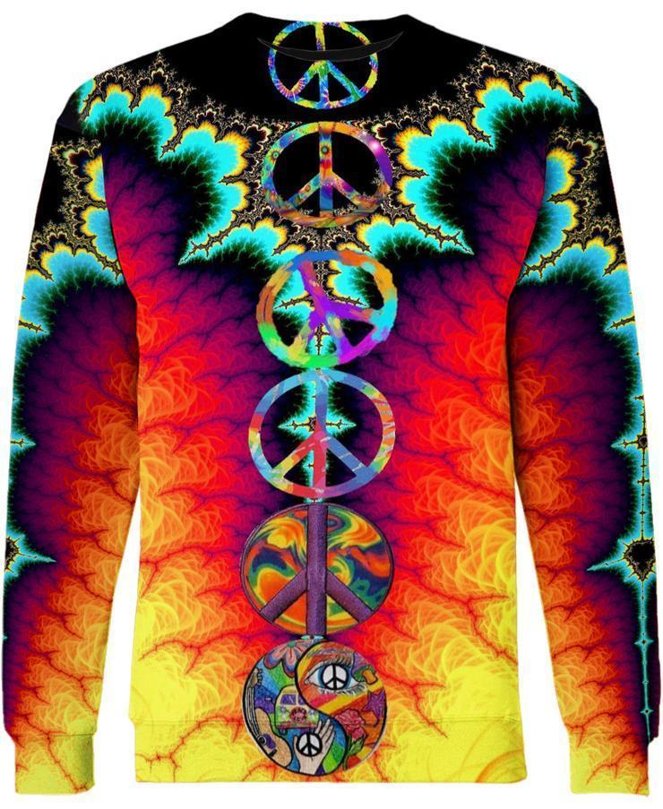 Fractal Peace HG1087-Apparel-HG-SWEATSHIRT-S-Vibe Cosy™