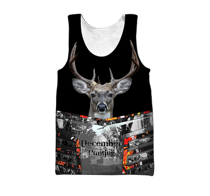 Premium December Deer Hunting 3D All Over Printed Shirts