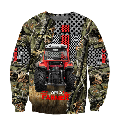 All Over Printed Farmer Tractor Hoodie MEI