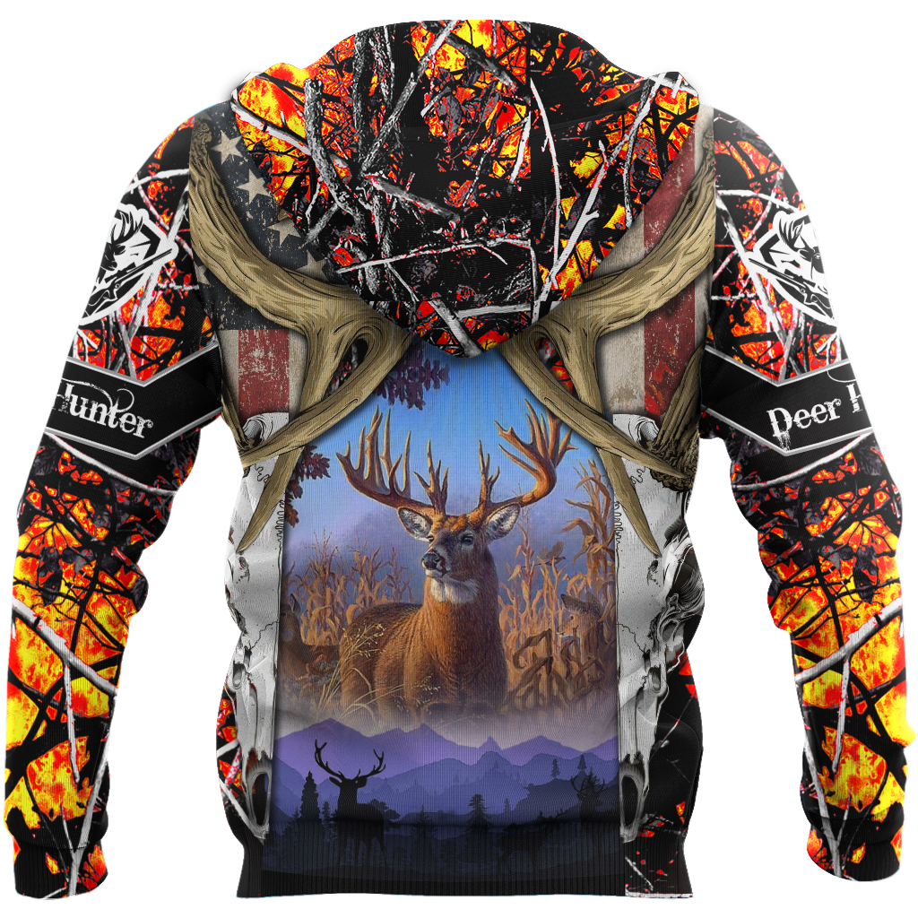 America Flag Hunting Deer Unisex Shirts DA17102001