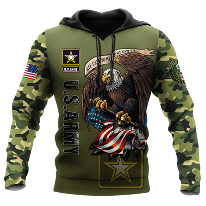 US Army Veteran 3D All Over Printed Unisex Shirts
