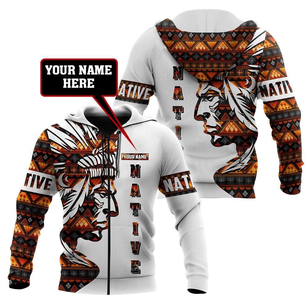 Customize Name Native American 3D All Over Printed Unisex Shirts