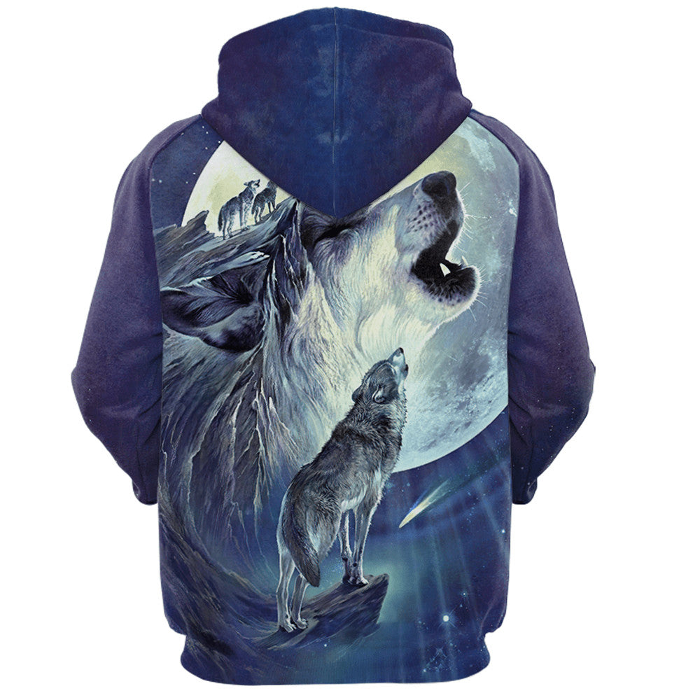 Wolf 3D All Over Printed Unisex Shirts No 02