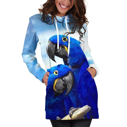3D Printed Parrot Tops PHL13800 Hoodie dress-Apparel-PHL-Hoodie Dress-S-Vibe Cosy™
