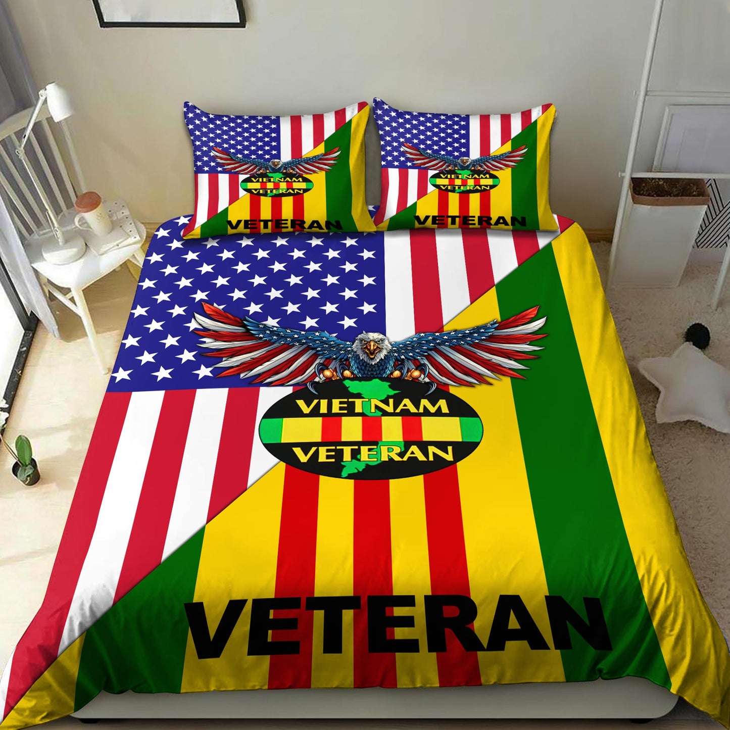 Viet Nam Veteran 3D All Over Printed Bedding Set