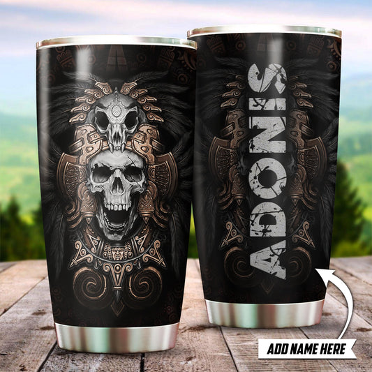 Customize Name Native American Steel Tumbler