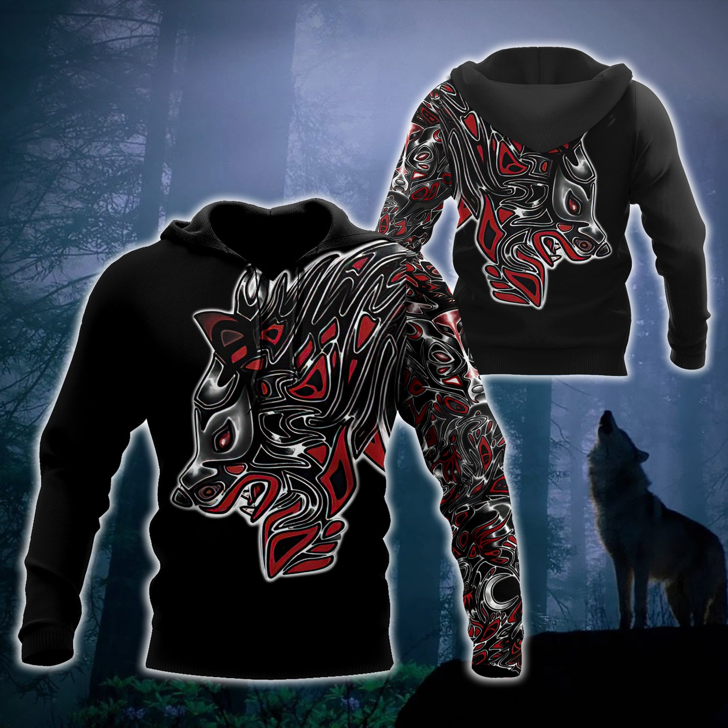 Wolf Tattoo 3D All Over Printed Unisex Shirts No 01