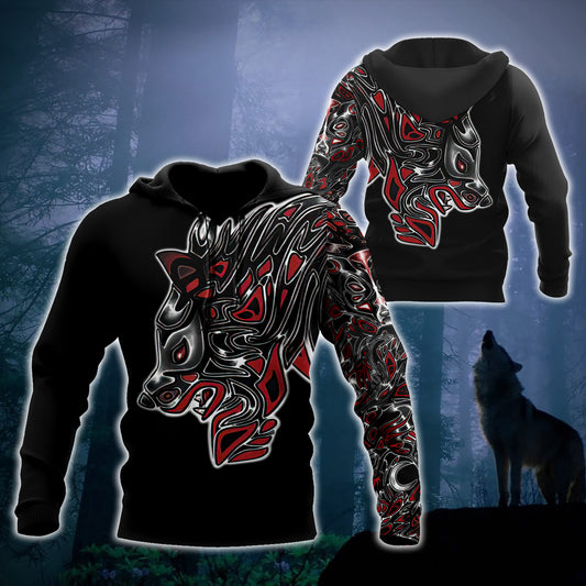 Wolf Tattoo 3D All Over Printed Unisex Shirts No 01