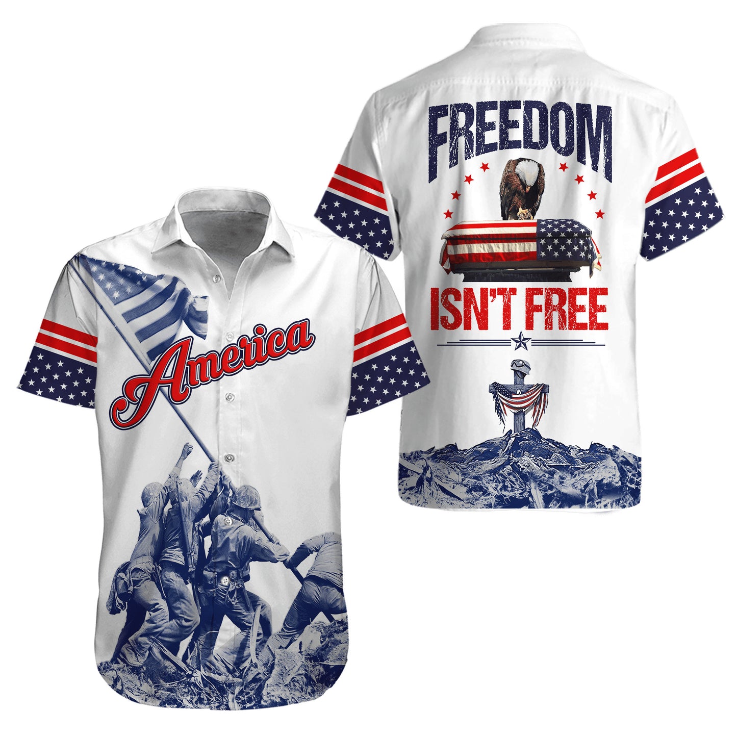 Freedom Isn't Free Us Veteran 3D All Over Printed Unisex Shirts