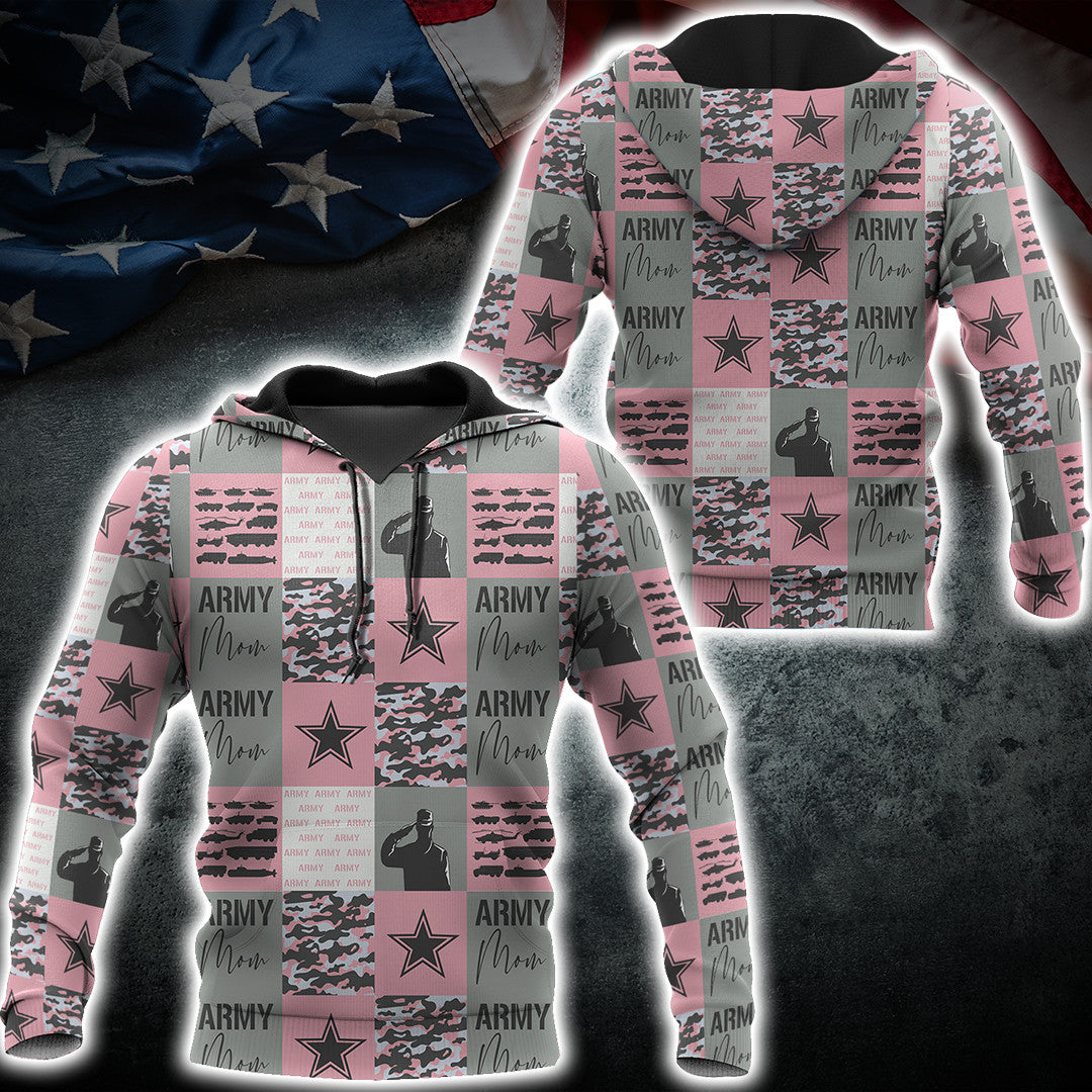 Army Mom 3D All Over Printed Unisex Shirts