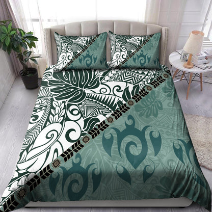 Premium Leaves And Turtles Bedding Set