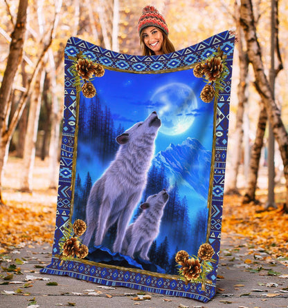 Wolf 3D All Over Printed Blanket