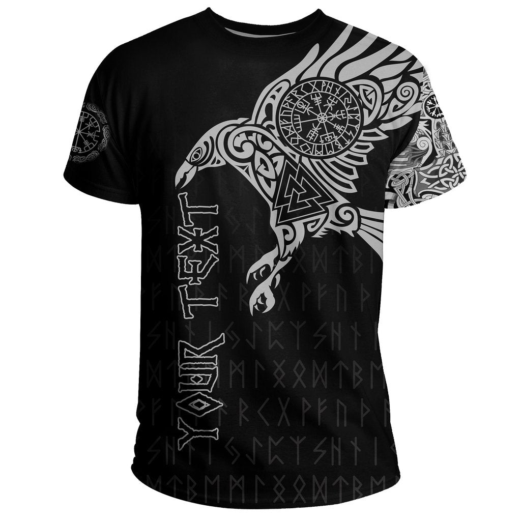 Vikings - The Raven of Odin Tattoo Custom Name-Apparel-HP Arts-T-Shirt-S-Vibe Cosy™