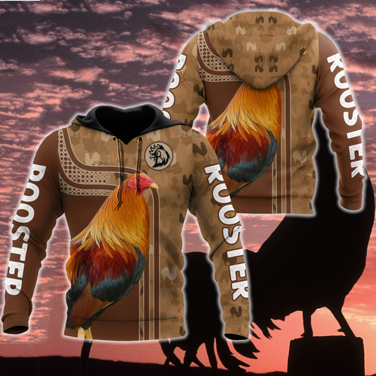 Premium Rooster 3D All Over Printed Unisex Shirts
