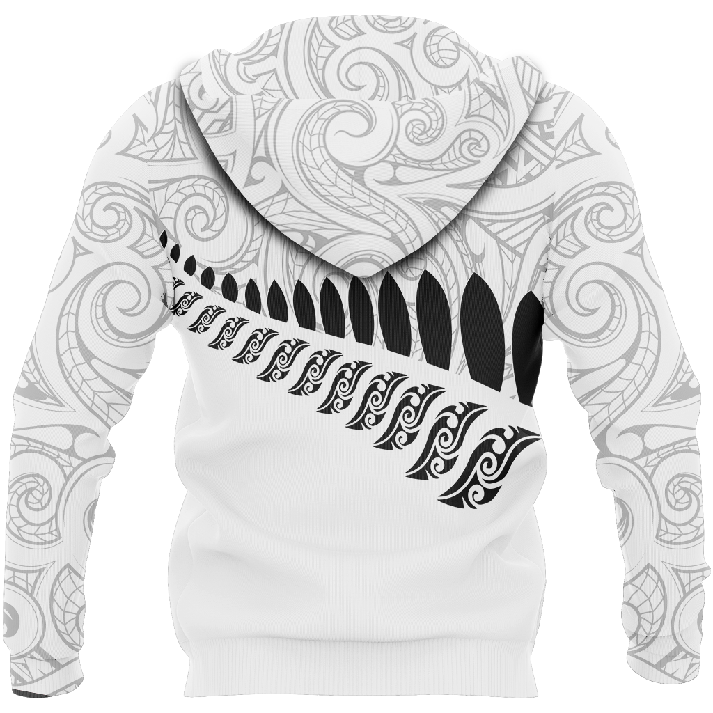 New Zealand Aotearoa Pullover Hoodie White Ver NVD-Apparel-Dung Van-Hoodie-S-Vibe Cosy™