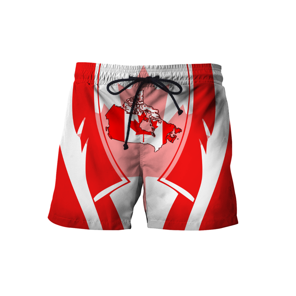 Canada In My Heart Red Maple Leaf Hoodie-HHT09072010-Apparel-PL8386-Shorts-S-Vibe Cosy™