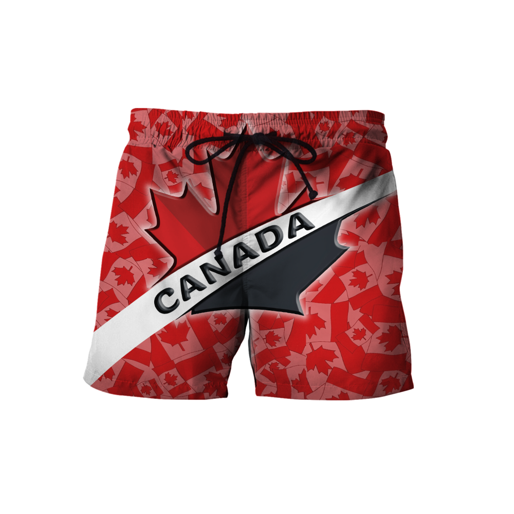 Canada All Over Print 3d all over printed maple leaf spider HHT10072015-Apparel-PL8386-Shorts-S-Vibe Cosy™