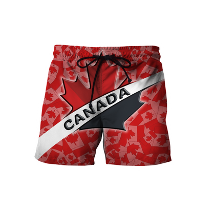 Canada All Over Print 3d all over printed maple leaf spider HHT10072015-Apparel-PL8386-Shorts-S-Vibe Cosy™