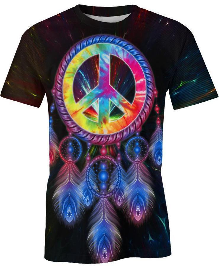 Peace Dreamcatcher HG1088-Apparel-HG-T-Shirt-S-Vibe Cosy™