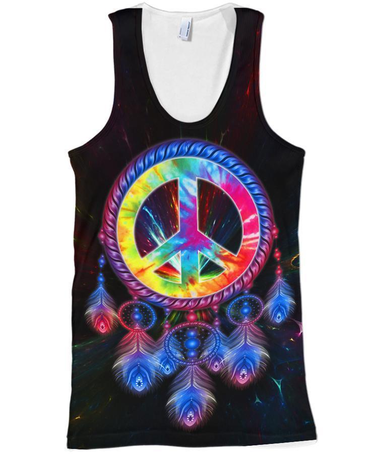 Peace Dreamcatcher HG1088-Apparel-HG-Tank Top-S-Vibe Cosy™